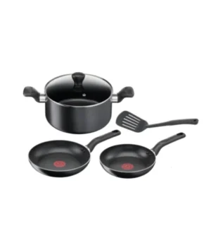 Tefal Super Cook 5 Pc Set Black | Promotional Price