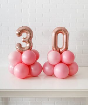 Mini Number Balloon Tabletop | Number and Colours Customizable